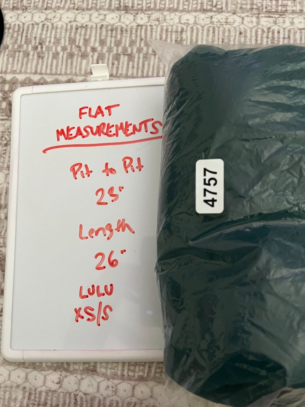 Lululemon Thick Fleece Oversized Half Zip xs/s Storm Teal - Picture 7 of 7